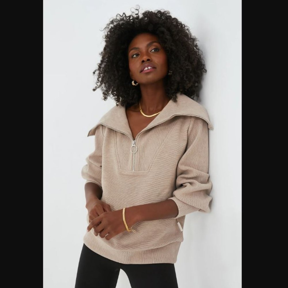 Varley Vine Pullover - Taupe: Size M